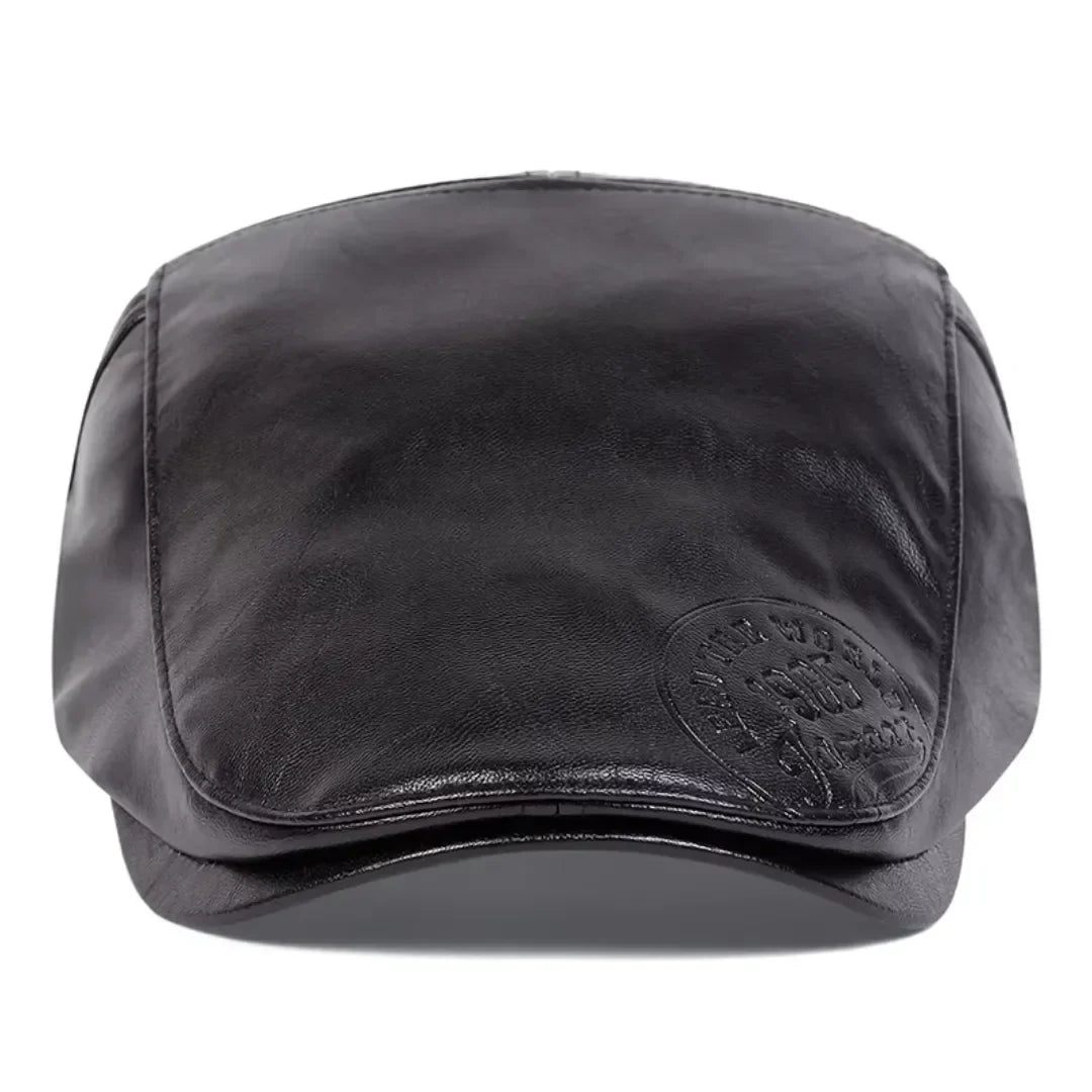 Men's Leather Flat Cap