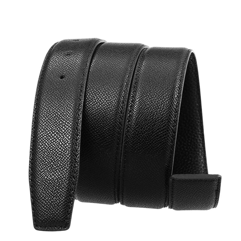 Men's Dress Belt with Removable Metal Buckle