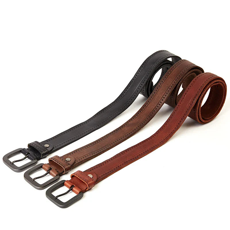 Belt Dress Men's Genuine Leather