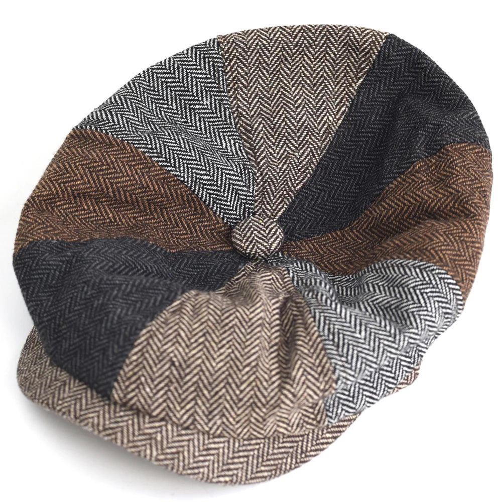 Men's Octagonal Flat Cap