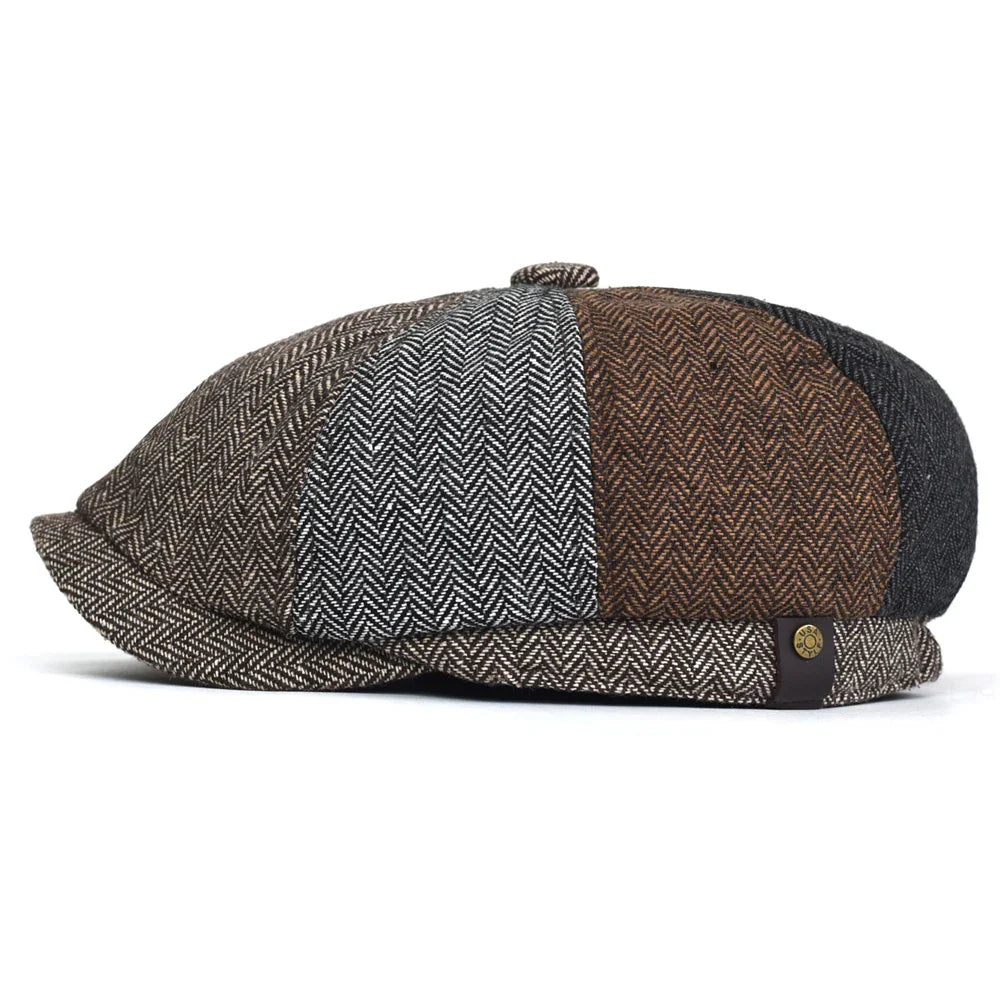 Men's Octagonal Flat Cap