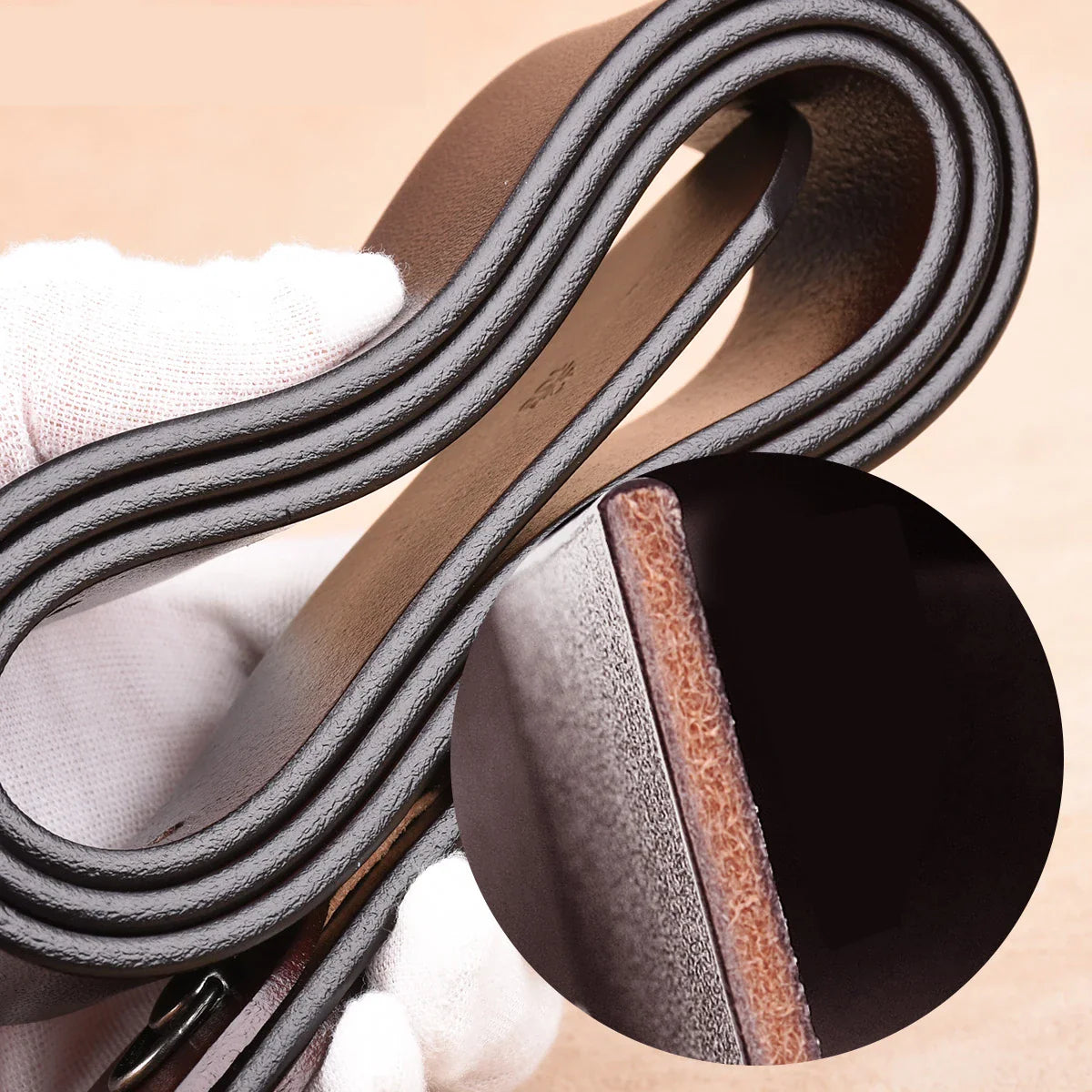 Men's Belt Genuine Leather Plus (Up to 170cm)