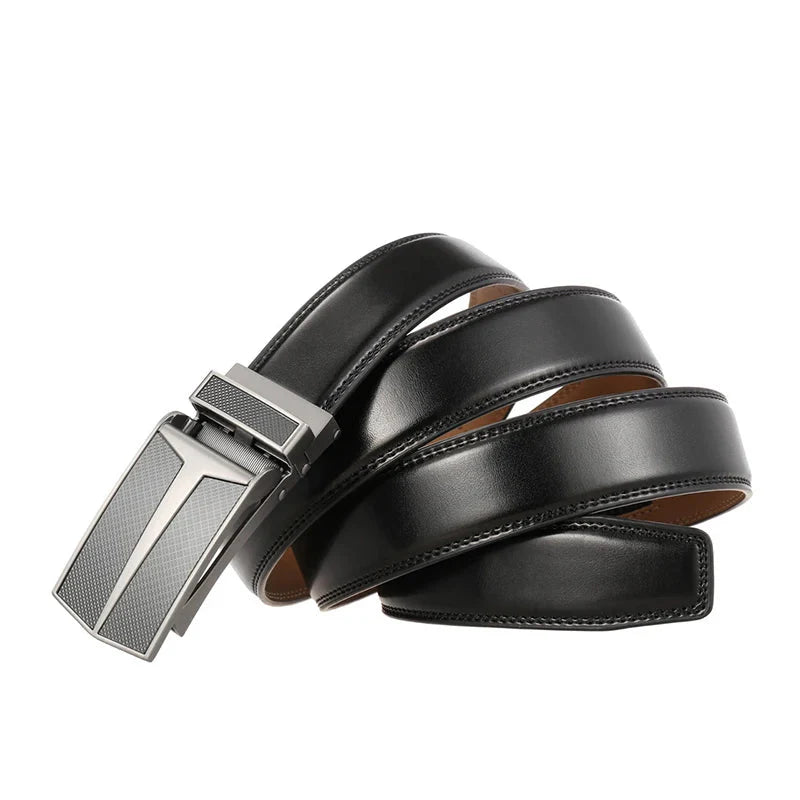 Men's Belt Leather with Ratchet Buckle