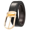 Men's Belt Genuine Leather with Reversible Buckle in Zinco