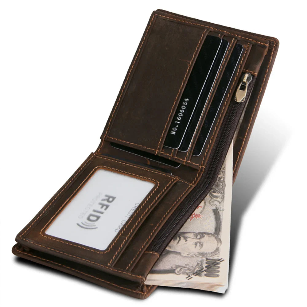 Wallet Genuine Leather RFID-Blocking