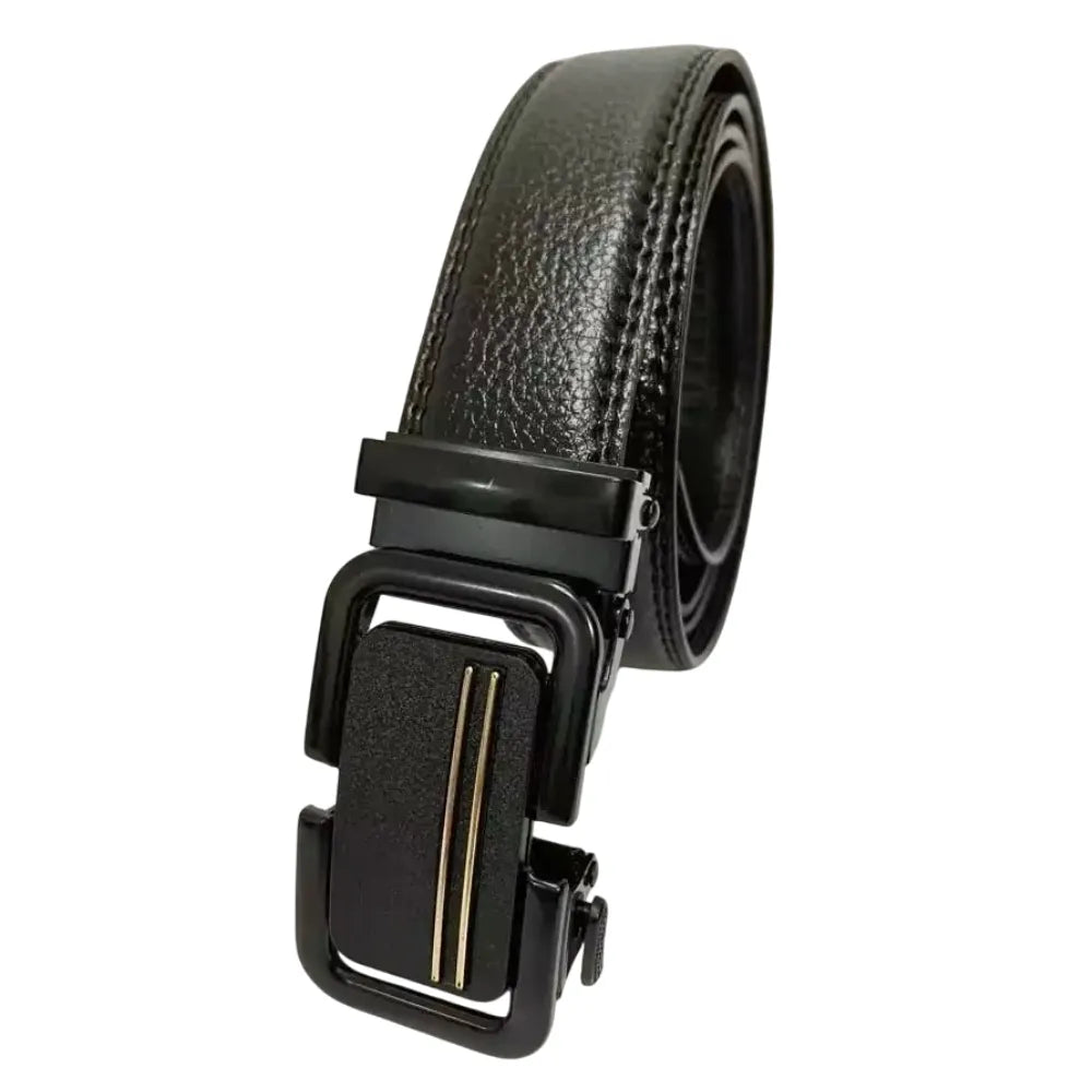 Men's Belt Leather with Automatic Buckle