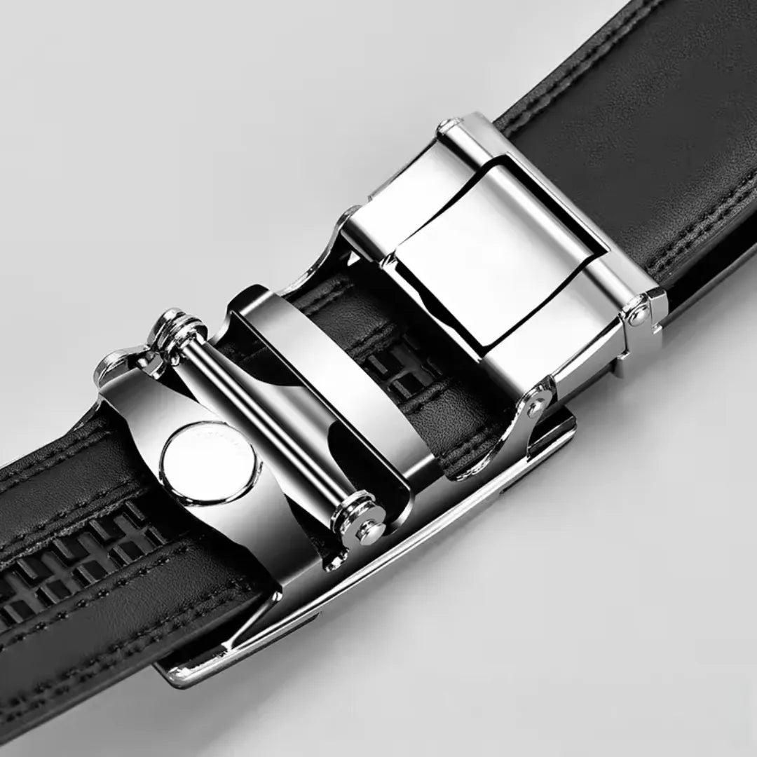Men's Belt Leather Automatic Buckle
